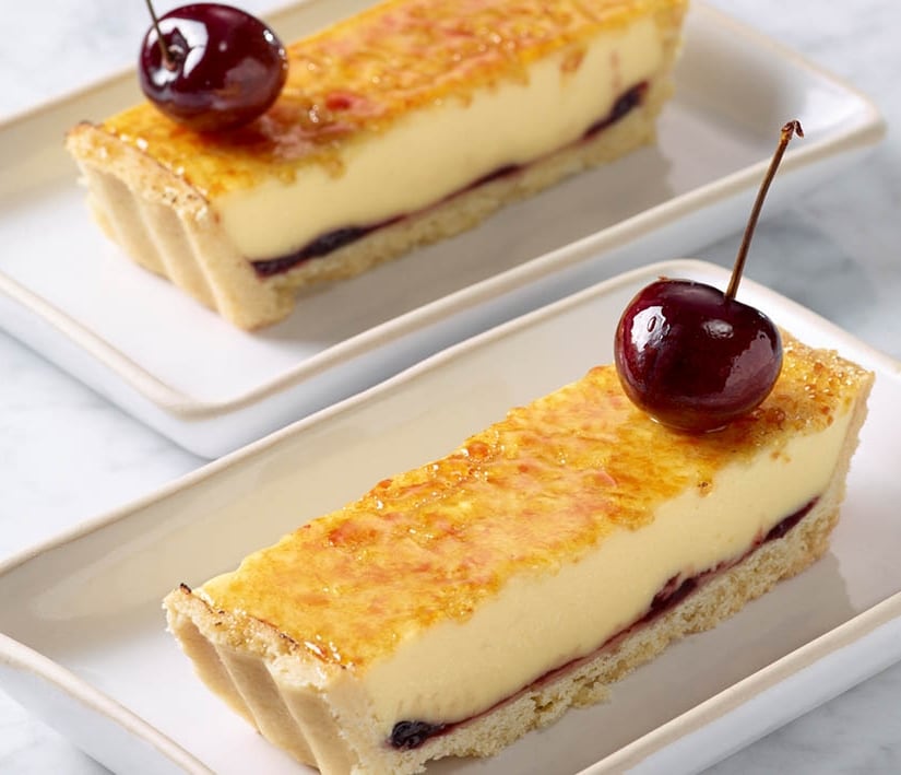 Cherry Bakewell Brulee Tart Cherry Bakewell Brulee Tart